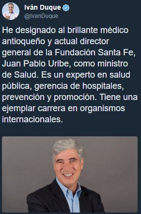 El lunes sería primer consejo de ministros informal del presidente Duque