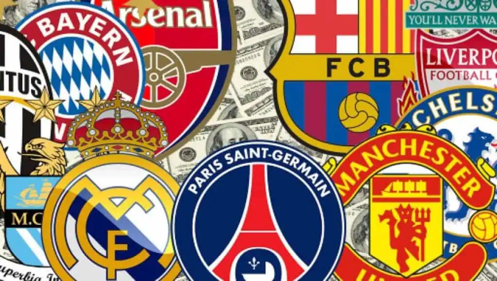 Estos son los 32 clubes de fútbol más valiosos de Europa Estos son los 32 clubes de fútbol más valiosos de Europa