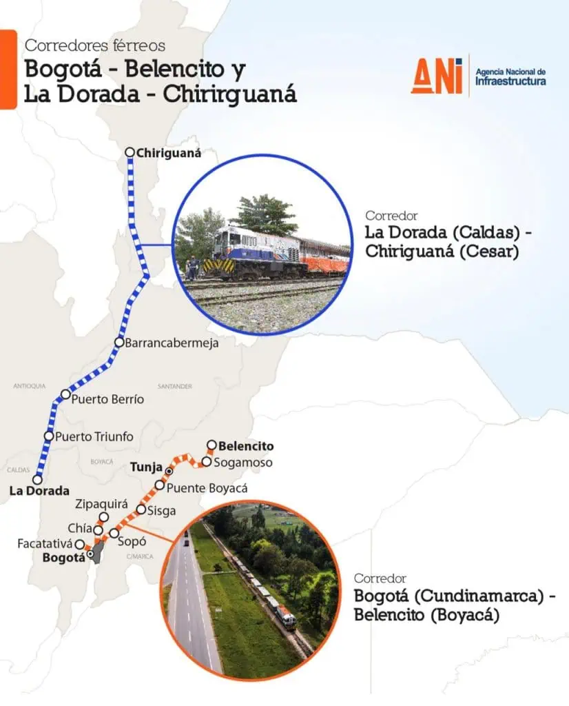En mayo se adjudicarán los corredores férreos Bogotá – Belencito y La Dorada – Chiriguaná En mayo se adjudicarán los corredores férreos Bogotá – Belencito y La Dorada – Chiriguaná