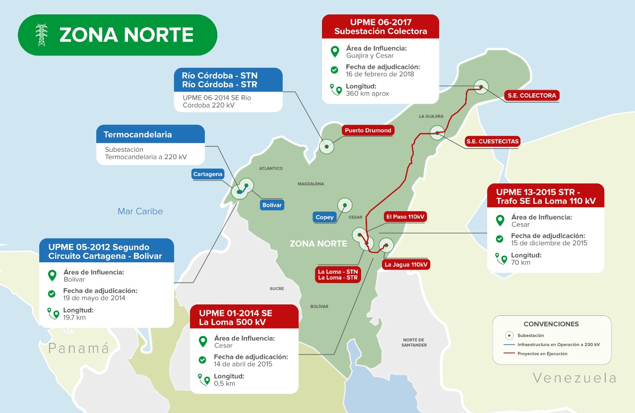 Grupo Energía Bogotá inaugurará proyectos de transmisión en la Costa Caribe