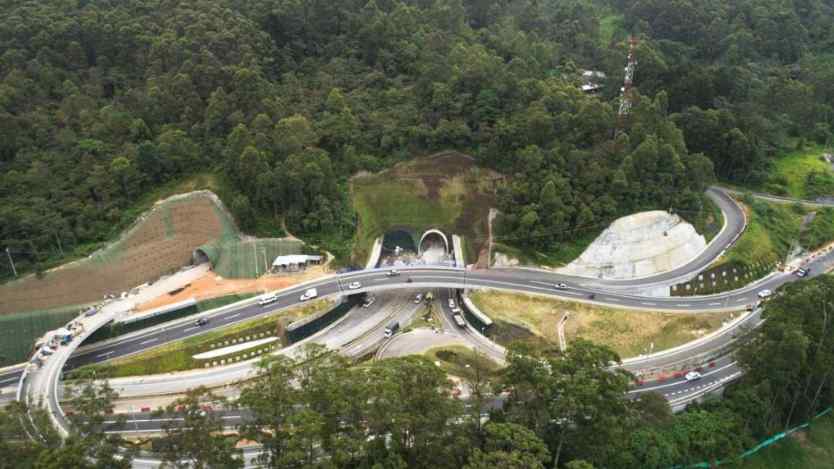 Túnel de Oriente está listo: reduce desplazamiento al aeropuerto Rionegro desde Medellín