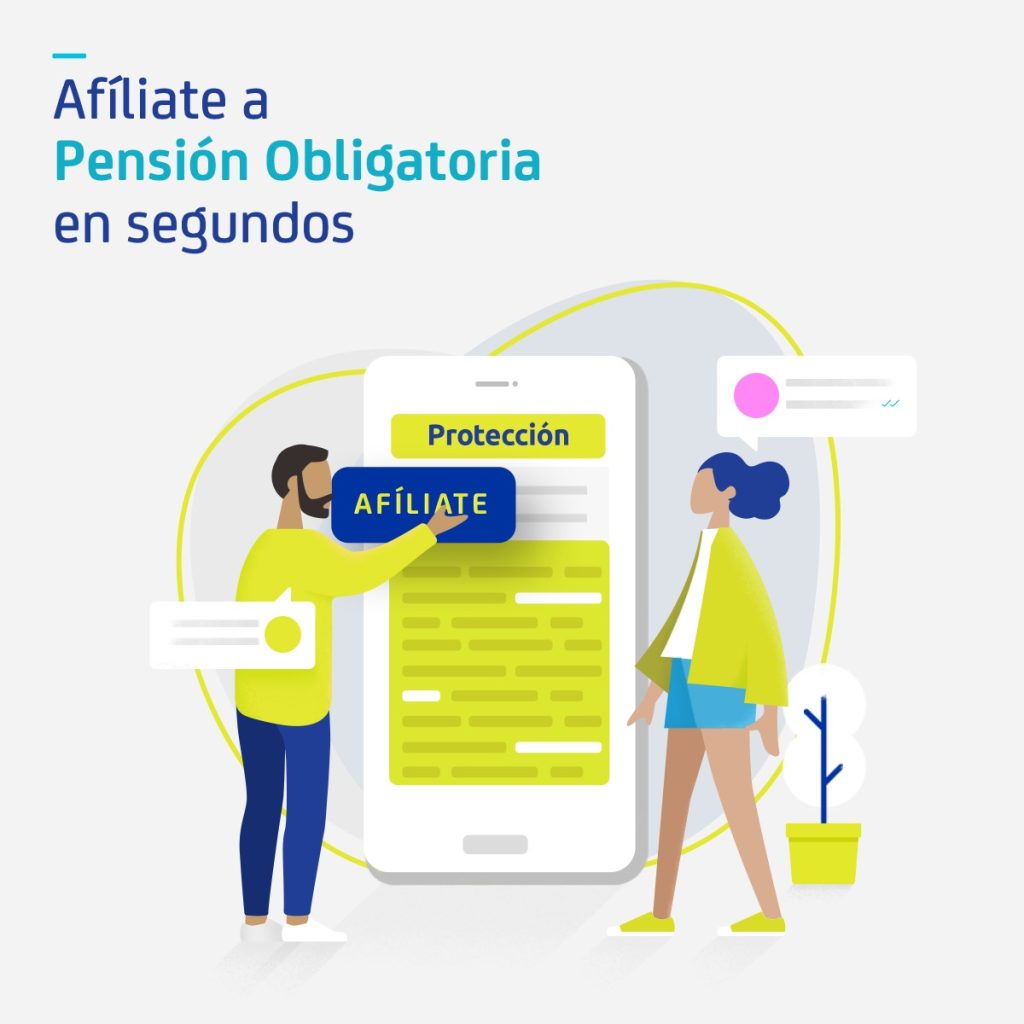 Protección lanza nuevo servicio de afiliación a pensiones digital