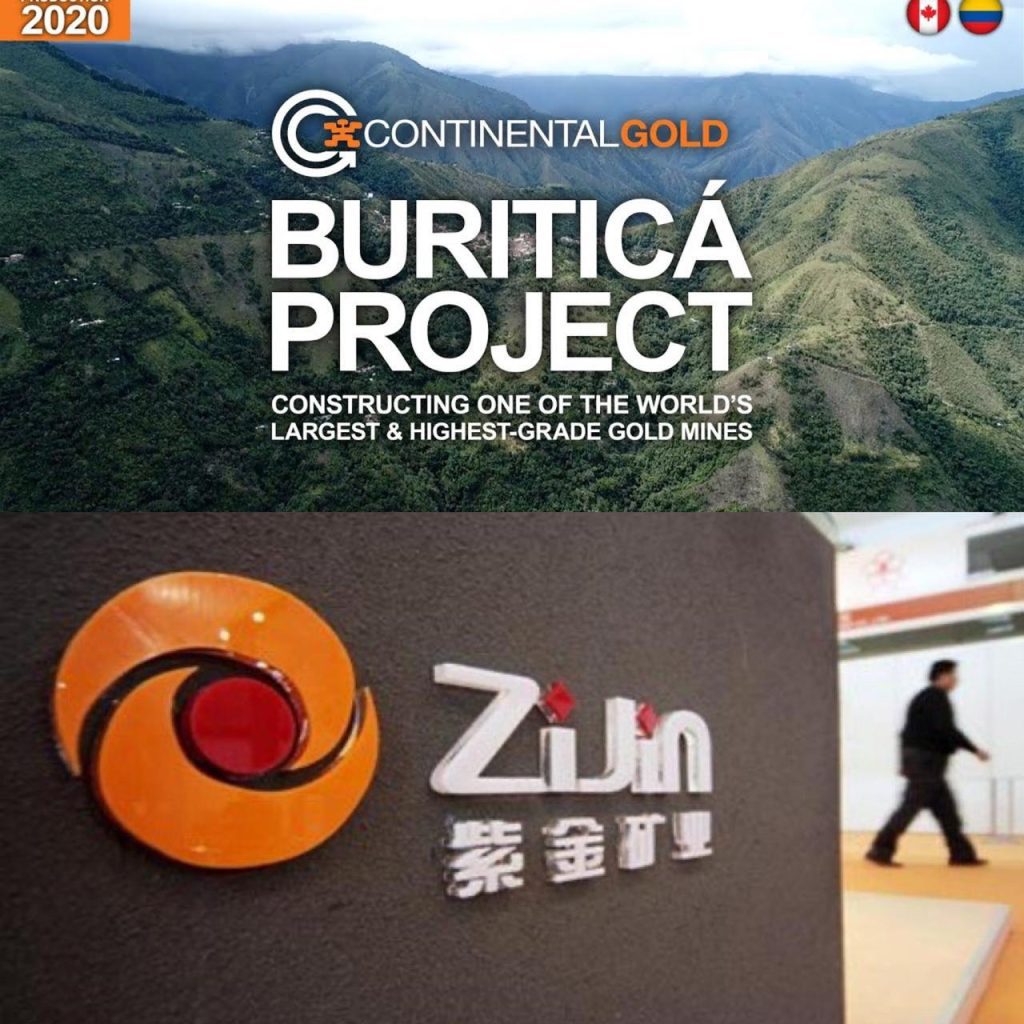 Continental Gold será comprada por una de las mineras más grandes de China