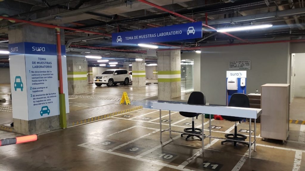Seguros Sura Colombia habilita primeras muestras desde automóviles para el diagnóstico de Covid-19