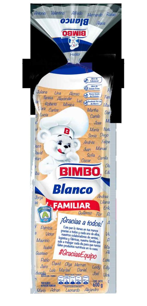 Bimbo rediseña empaque del pan blanco en Colombia