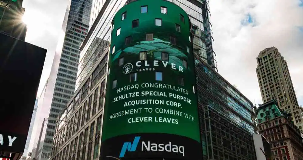 Clever Leaves es incluida en el ETF de cannabis en la Bolsa de Nueva York Clever Leaves avanza en fusión con Schultze y su ingreso en mercado de Nasdaq 100