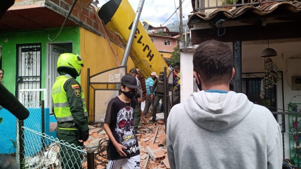 Se accidentó avión liviano en vereda de Copacabana (Antioquia)