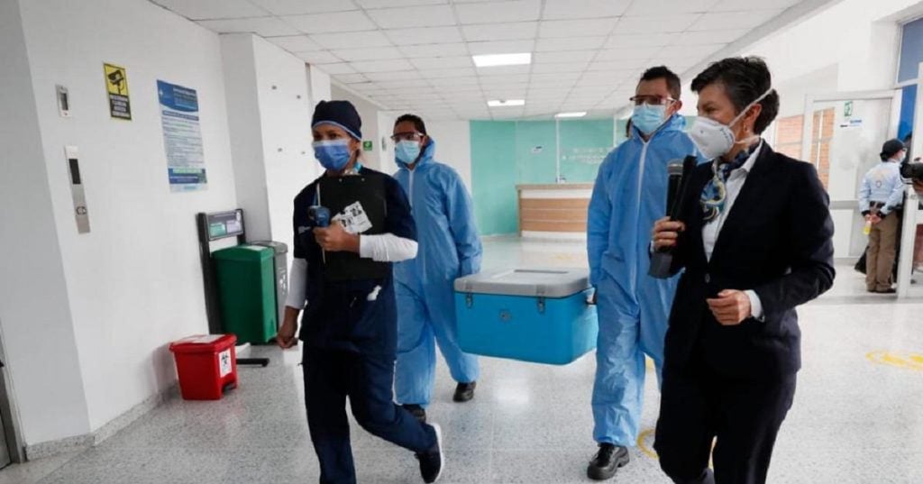 Bogotá adelantó primer simulacro de vacunación contra Covid-19