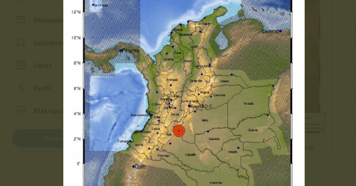 Hubo fuerte temblor en Colombia