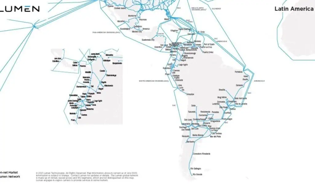 Lumen cuadruplicó la capacidad de su red en América Latina en 2020 Lumen cuadruplicó la capacidad de su red en América Latina en 2020