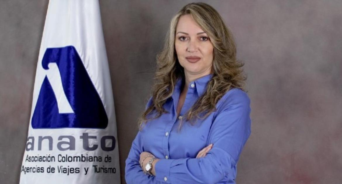 Paula Cortés , presidenta de Anato, pidió solución para la conectividad aérea de Colombia. Foto: Anato