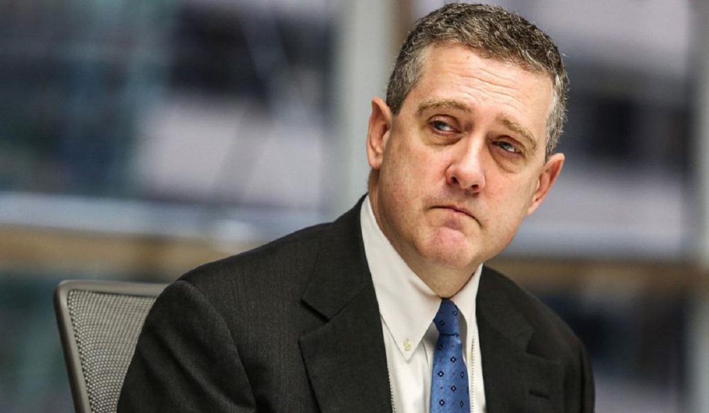 Bullard de la Fed insiste en alza de tasas; mercado espera siete aumentos