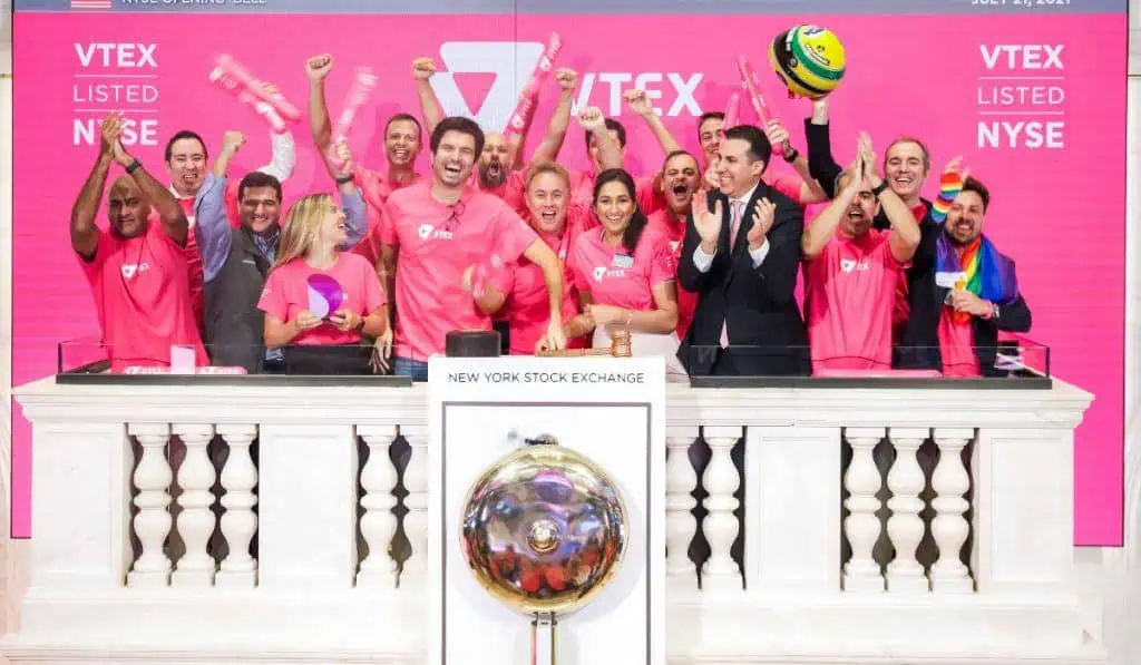 VTEX hace su debut y abre la jornada en la bolsa de Nueva York VTEX abre la jornada en NYSE