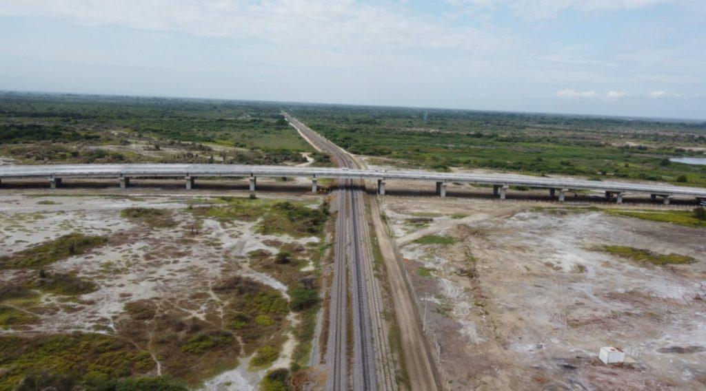 Quedó listo el puente ferrocarril en Variante Ciénaga