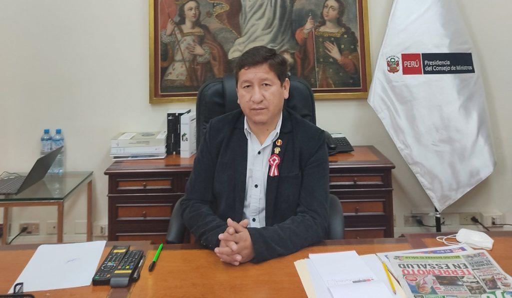 Guido Bellido, jefe de gabinete del presidente Pedro Castillo. FOTO: Twitter @GuidoPuka