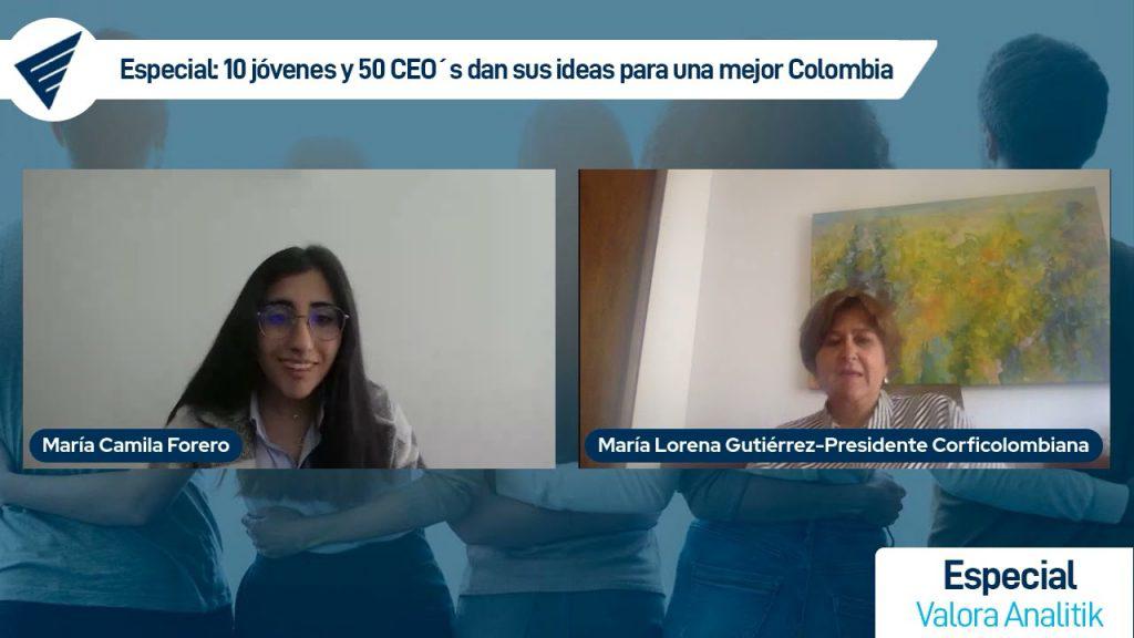 María Lorena Gutiérrez - Presidente Corficolombiana y su expectativa sobre jóvenes en Colombia