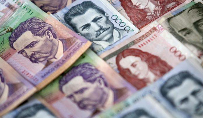 pesos colombianos Deuda externa de Colombia en Noviembre aumentó