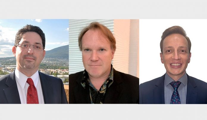 Fernando Lara, Scott Brandt y Javier Gutiérrez