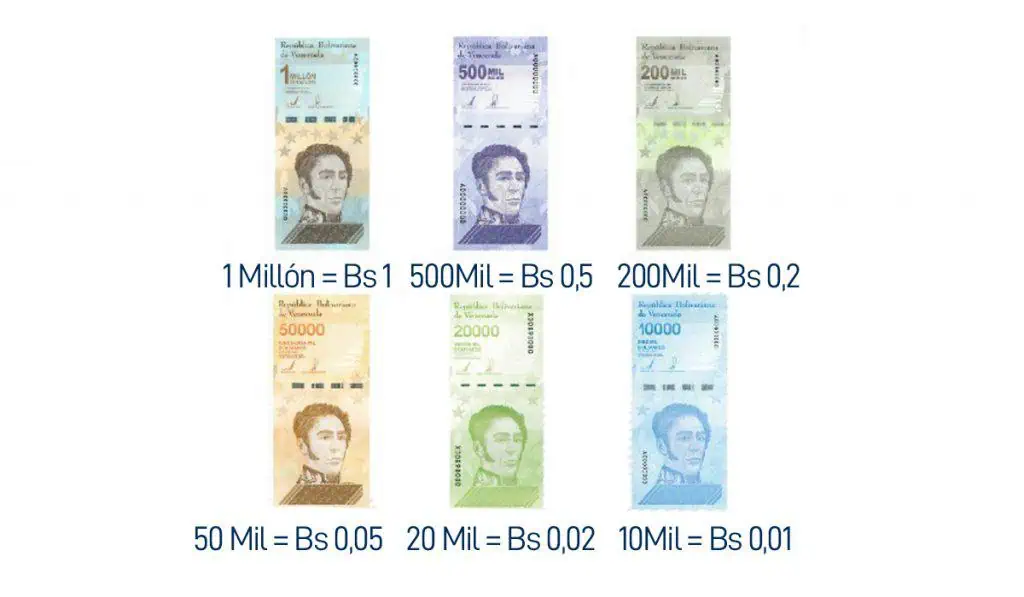 Nueva familia de billetes del bolívar circulará a la par de la antigua denominación de la moneda Nueva familia de billetes del bolívar circulará a la par de la antigua denominación de la moneda