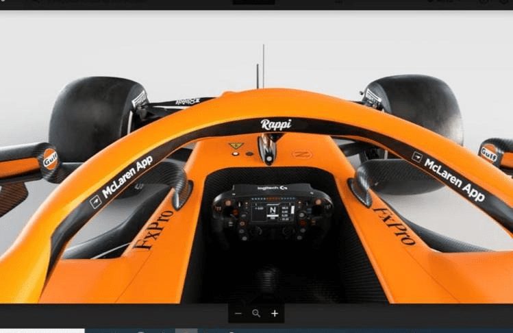 publicidad rappi en Mclaren Racing vehiculo