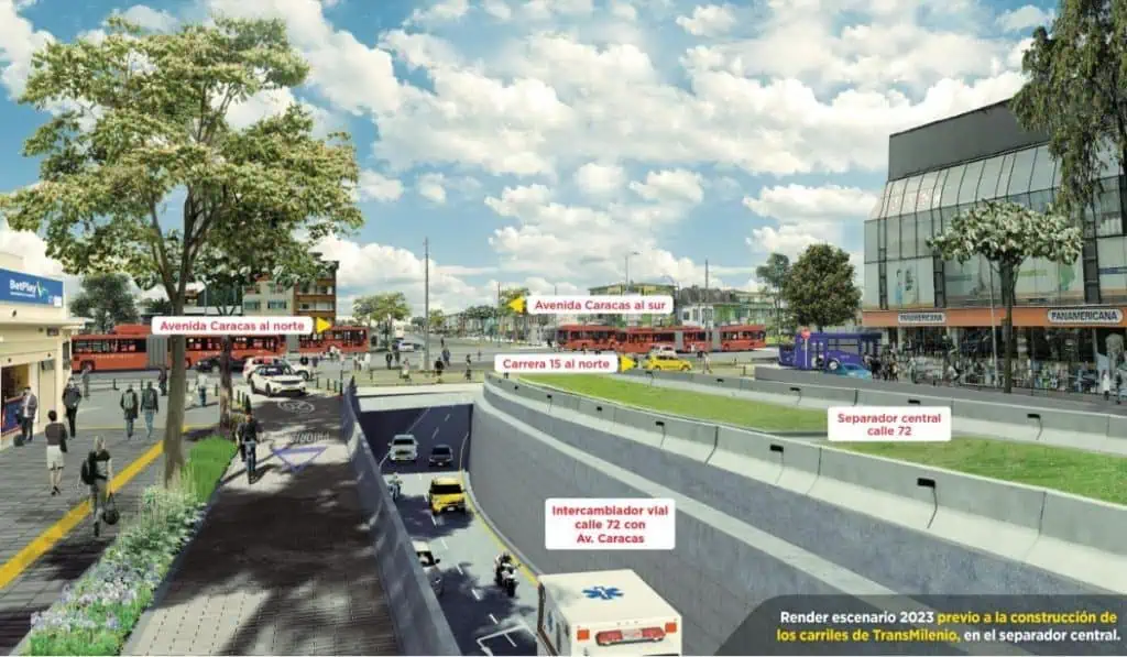Calle 72, en Bogotá, tendrá cierre total a partir de febrero por obras del metro Calle 72, en Bogotá, tendrá cierre total a partir de febrero por obras del metro