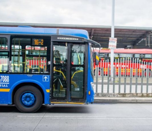 Transmilenio transporte público Bogotá