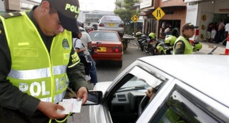 multas de tránsito