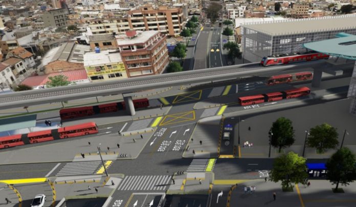 Render de las obras de la calle 72 en Bogotá