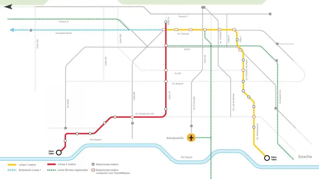 Metro Bogotá: en febrero quedarán listos estudios de factibilidad de la segunda línea Metro Bogotá: en febrero quedarán listos estudios de factibilidad de la segunda línea