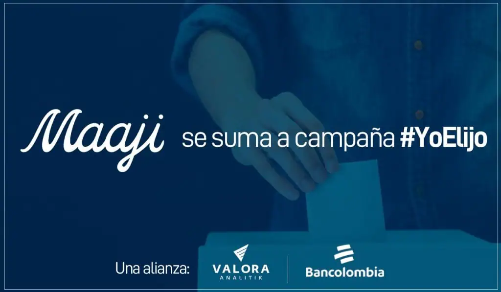 Maaji se une a #YoElijo, plataforma de pedagogía para las Elecciones 2022 en Colombia Maaji se une a #YoElijo, plataforma de pedagogía para las Elecciones 2022 en Colombia