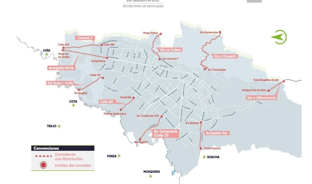 Este 21 de marzo habrá pico y placa regional para ingreso a Bogotá Este 21 de marzo habrá pico y placa regional para ingreso a Bogotá