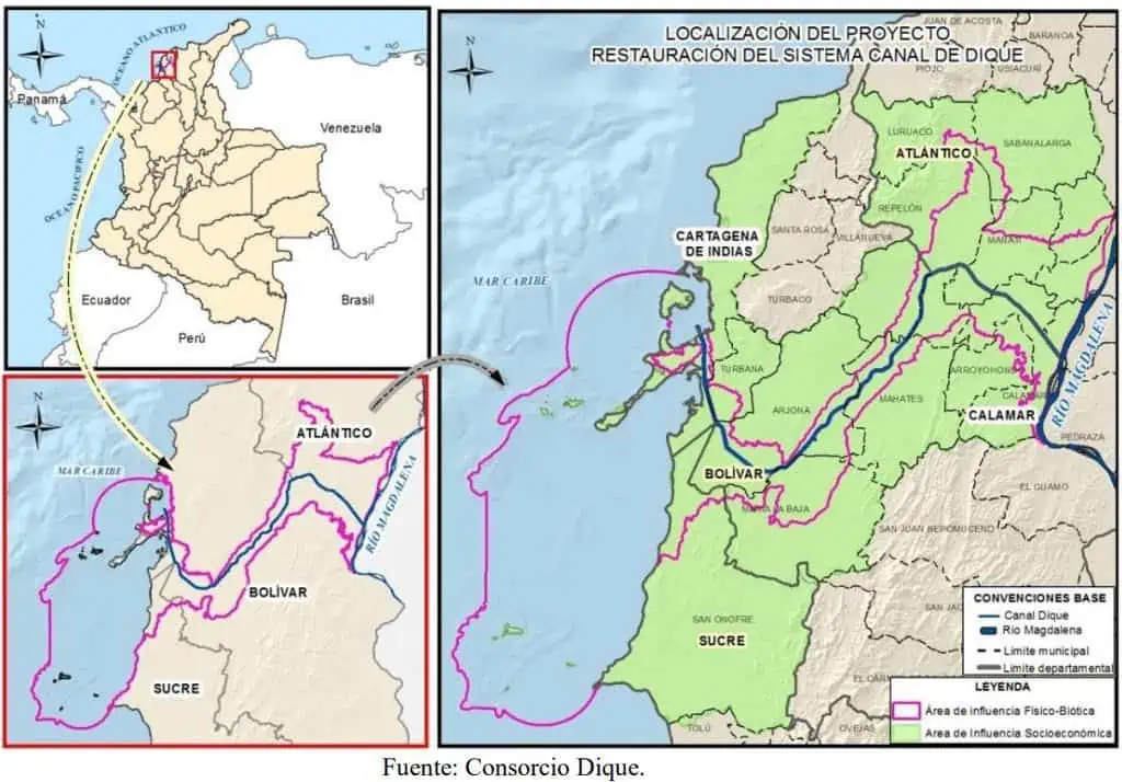 Colombia abre licitación de megaproyecto de Canal del Dique por $3,2 billones Colombia abre licitación de megaproyecto de Canal del Dique por $3,2 billones