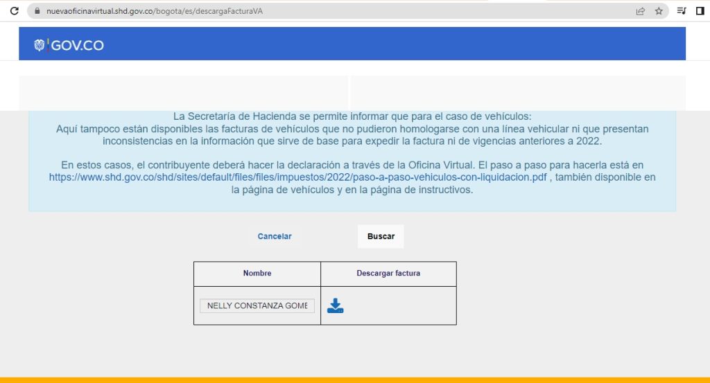 Así podrá descargar la factura para el pago del impuesto de vehículos en Bogotá