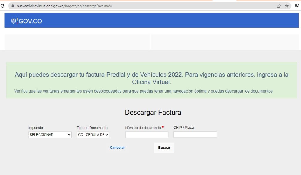 Así podrá descargar la factura para el pago del impuesto de vehículos en Bogotá