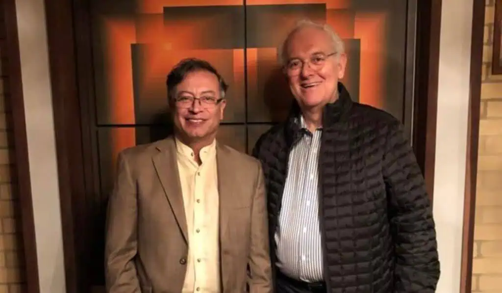Ahora | José Antonio Ocampo sale del Ministerio de Hacienda de Colombia Gustavo Petro, presidente de Colombia, y José Antonio Ocampo