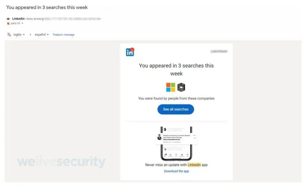Señales que delatan una falsa oferta de empleo en Linkedin Señales que delatan una falsa oferta de empleo en Linkedin