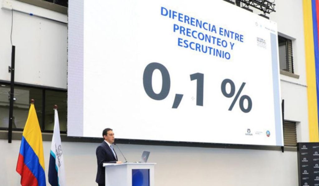 Así va el escrutinio de las elecciones presidenciales de Colombia 2022