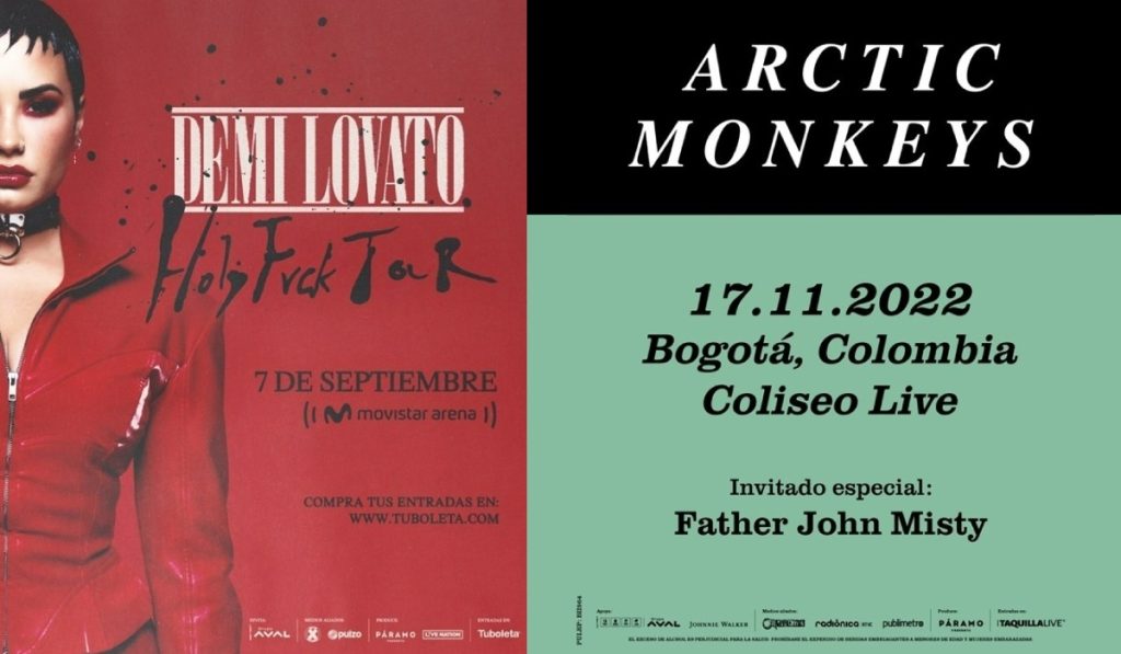 Llegó la hora: Arctic Monkeys y Demi Lovato se presentarán en Bogotá en 2022