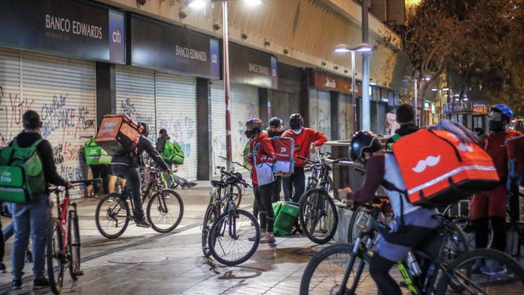 trabajadores en plataformas digitales de Colombia