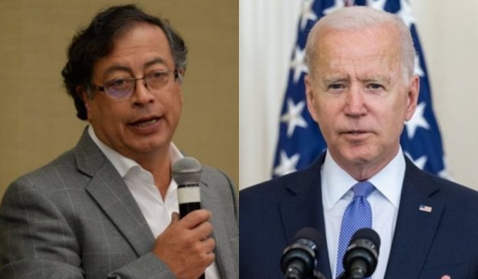 Gustavo Petro y Joe Biden
