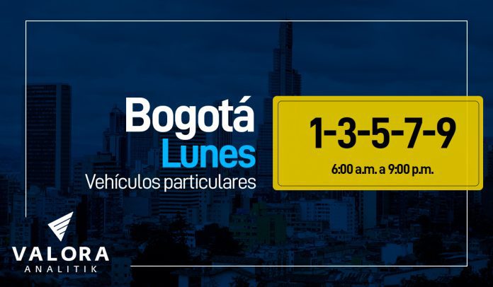 Pico y placa Bogotá lunes2