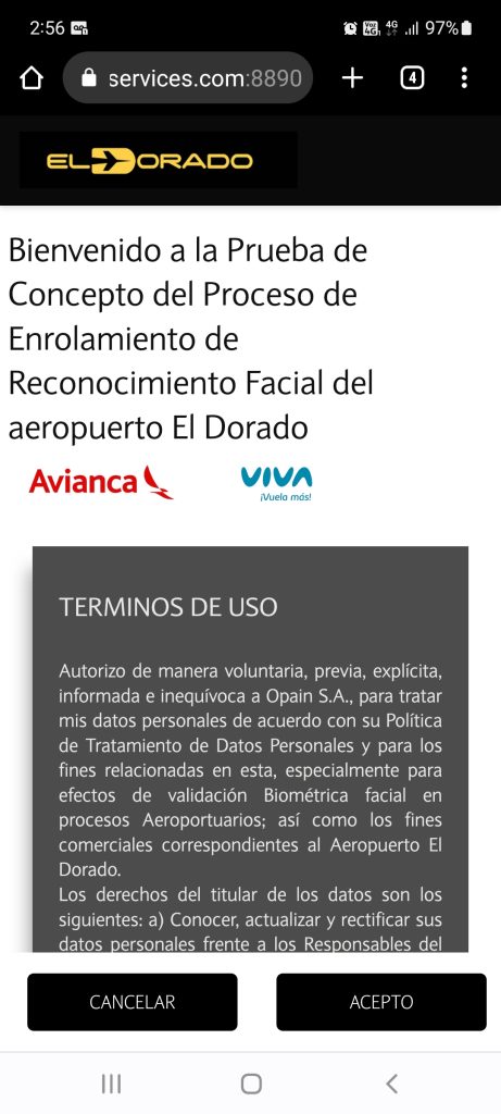 Avianca y Viva ponen en marcha acceso biométrico en aeropuerto El Dorado