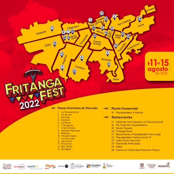 ‘Fritanga Fest 2022’ en Bogotá: restaurantes y precio del plato