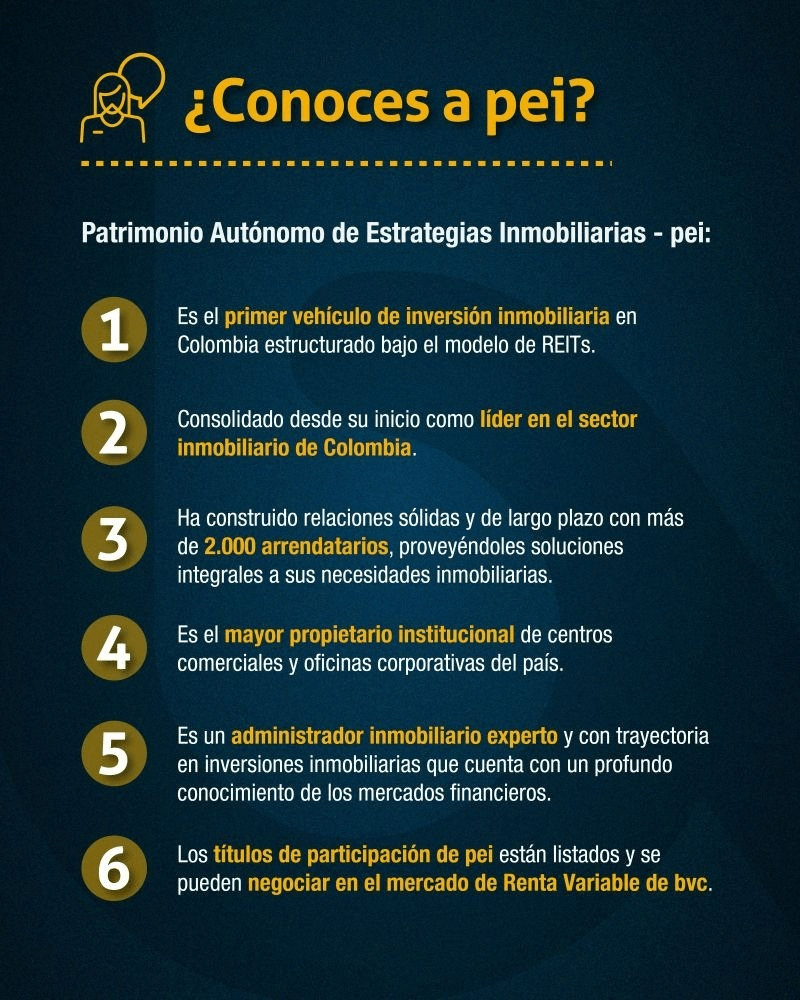 Pei ya se negocia en renta variable en Bolsa de Colombia; estará en trii