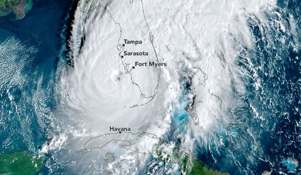 Huracán Ian en EE. UU. apunta a Las Carolinas y Georgia