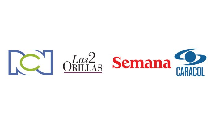 RCN, Las2Orillas, Semana, Caracol