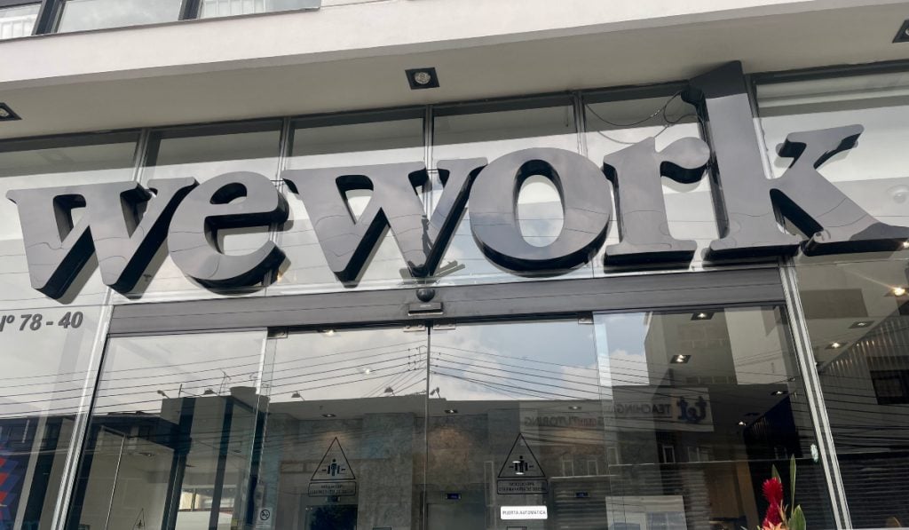 Estas son las marcas que lideran el mercado del coworking en Colombia Oficinas de WeWork en Bogotá, Colombia.