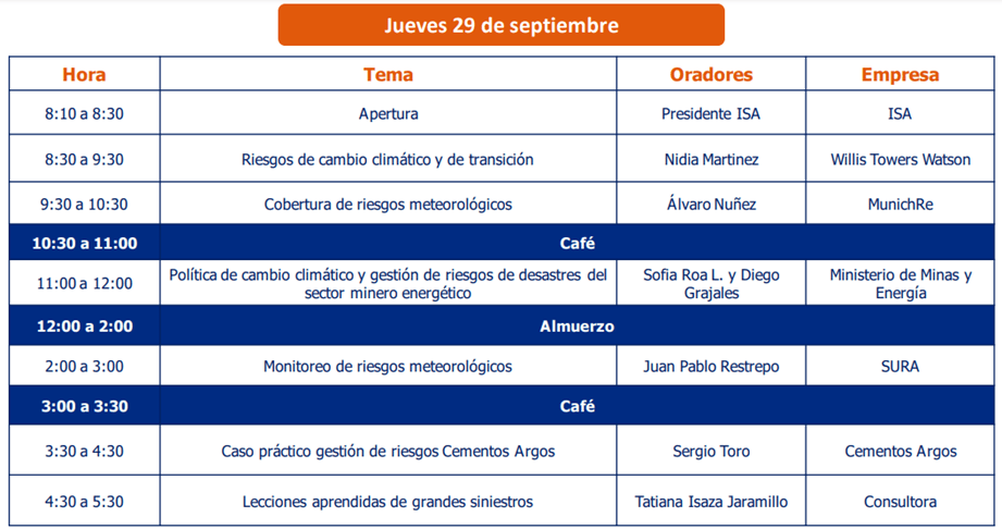 Primer Foro de gestión de riesgos Latam ISA y sus empresas: regístrese para conocer más de cambio climático, ciberseguridad y otras tendencias