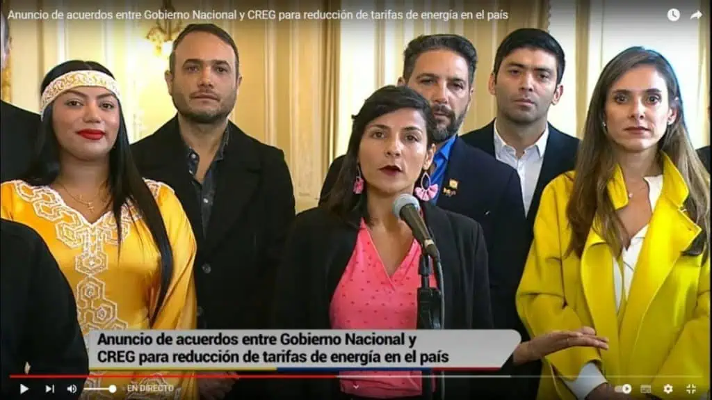 Colombia acuerda reducir tarifas de energía; antes de finalizar el año se verán los alivios Colombia acuerda reducir tarifas de energía; antes de finalizar el año se verán los alivios