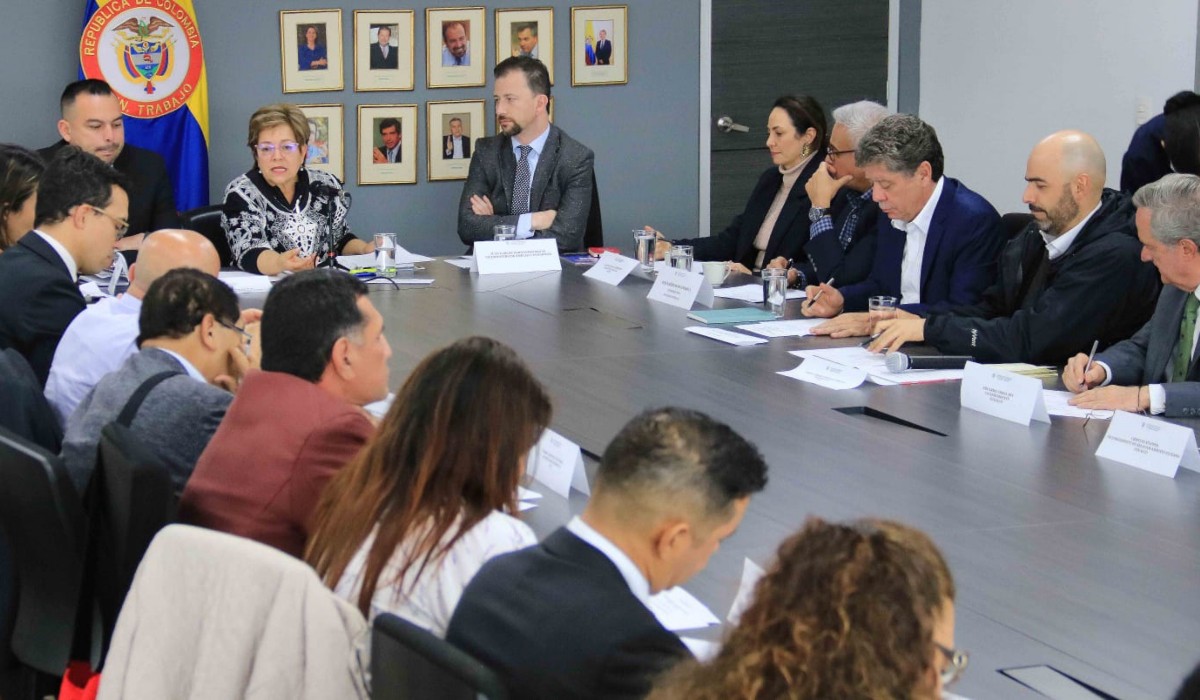 Mesa de Concertación Salario mínimo Colombia 2023. Foto: MinTrabajo.